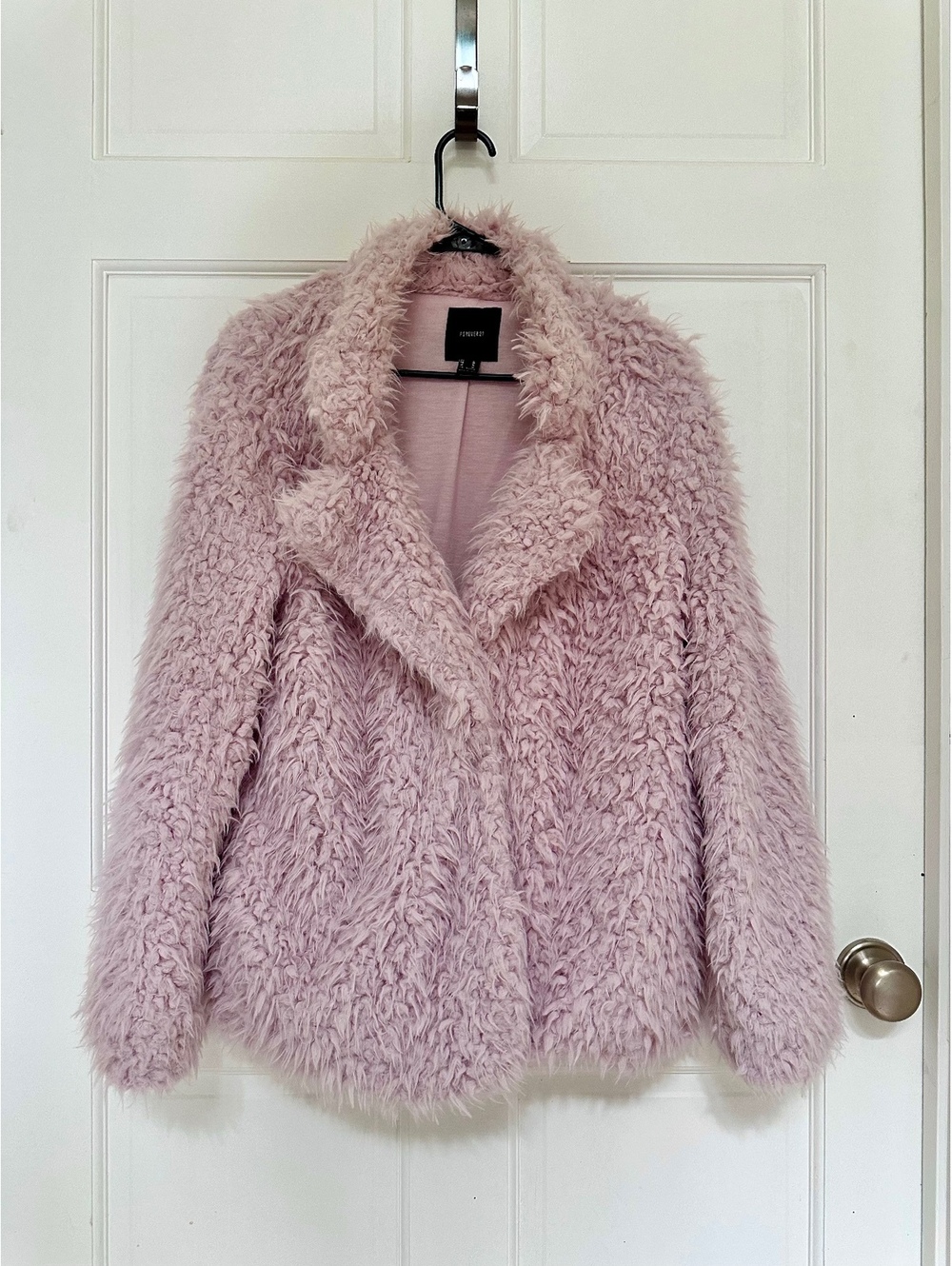 Vintage Soft Lilac Faux Fur/ Fuzzy Jacket/ Blazer Forever 21 Size M